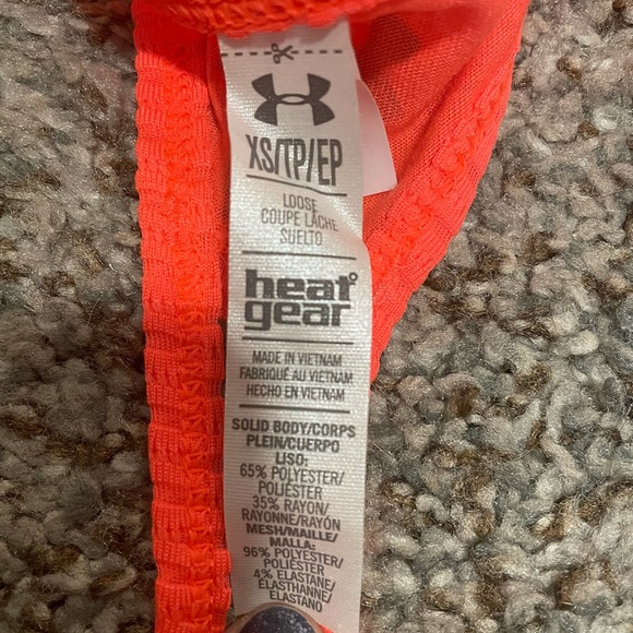 NWOT Bright Orange under Armour Tank - Picture 3 of 5
